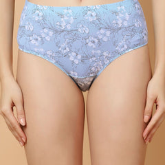 Tummy-Smoothing Printed High Waist Cotton Briefs – Pack of 3
