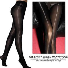Women Shimmer Tights for Women, Shiny Oil Pantyhose Stockings, Oil Bright Shaping Tight Ultra Shiny Sheer Tights High Waist