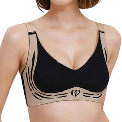 Plus Size Padded Light Support Wireless Bra, Seamless Soft Bralette, for Sleep, Yoga and Everyday