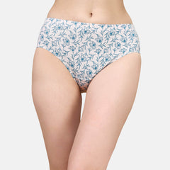 SOIE Woman - High Rise Full Coverage Printed Stretch Cotton Hipster Panty (Pack of 3) - Panty -for Women