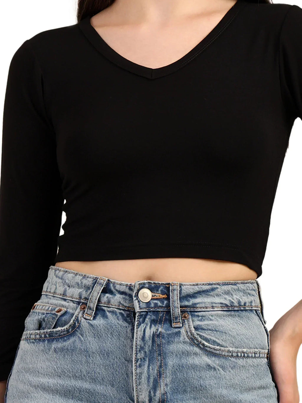 Bamboo Crop Top with Bell Sleeves | Trendy Gen Z Fashion | Eco-Friendly