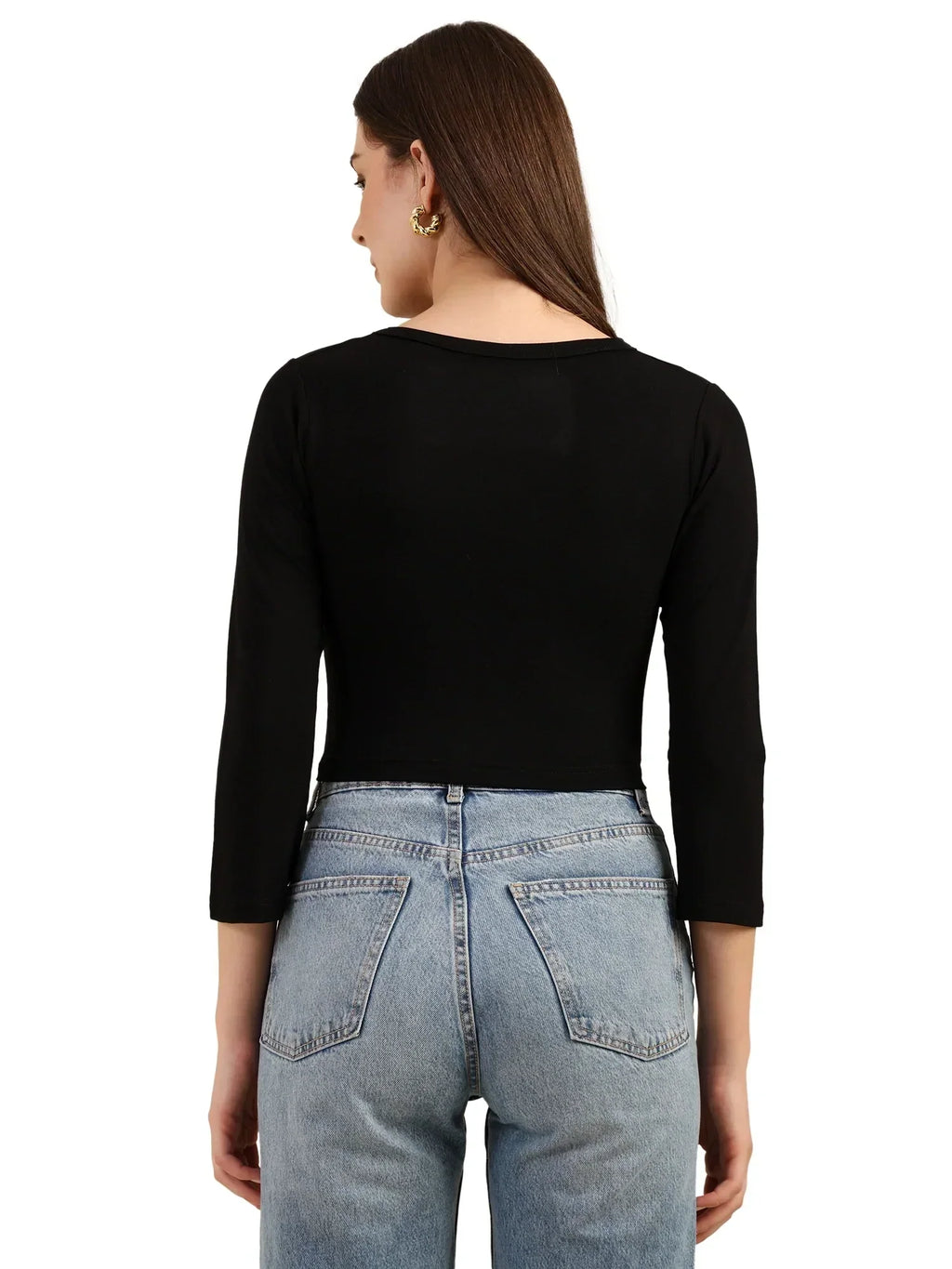 Bamboo Crop Top with Bell Sleeves | Trendy Gen Z Fashion | Eco-Friendly