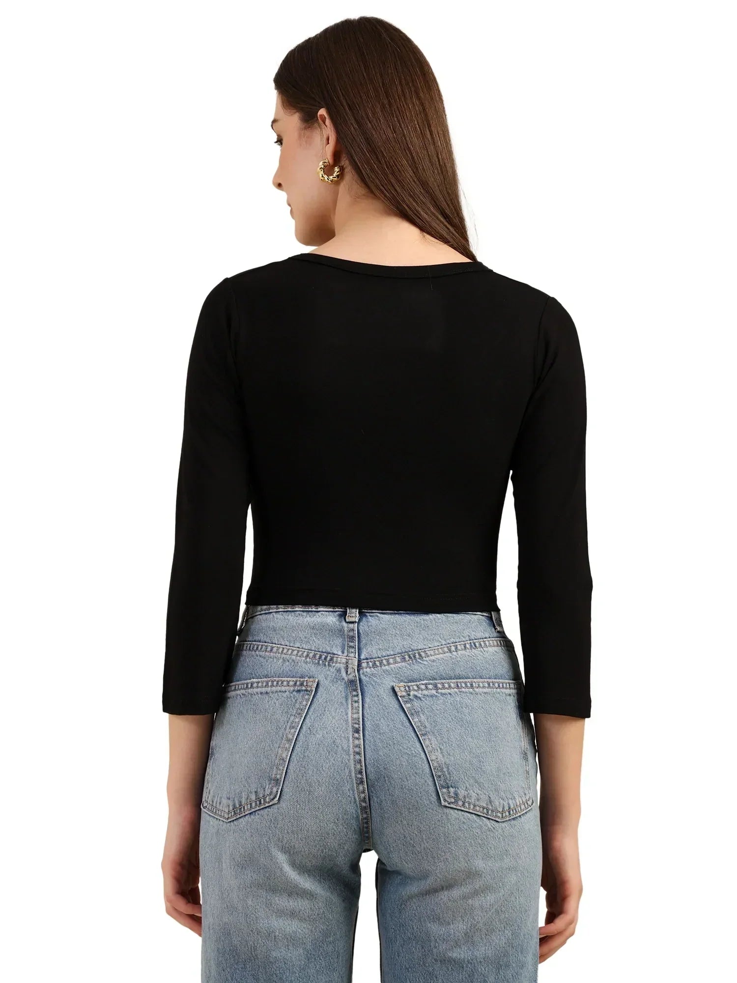 Bamboo Crop Top with Bell Sleeves | Trendy Gen Z Fashion | Eco-Friendly