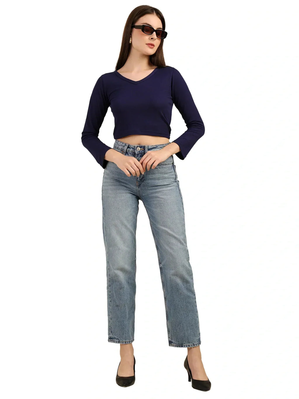 Bamboo Crop Top with Bell Sleeves | Trendy Gen Z Fashion | Eco-Friendly