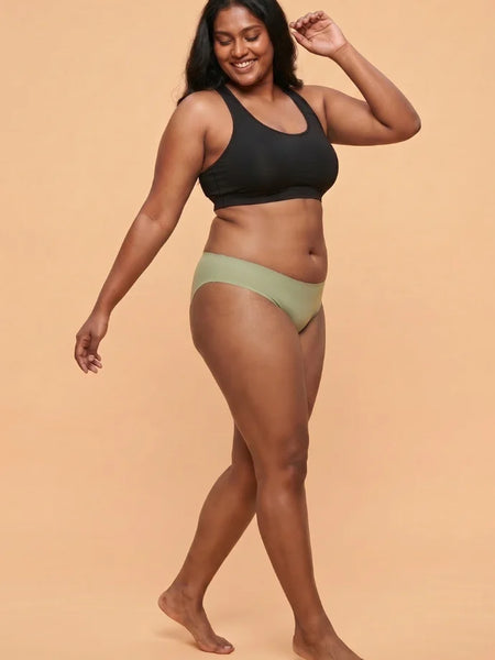 5 Pack - Green Low-waist Seamless Underwear