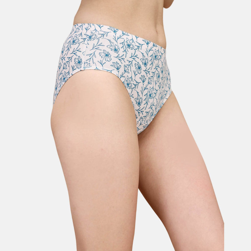 SOIE Woman - High Rise Full Coverage Printed Stretch Cotton Hipster Panty (Pack of 3) - Panty -for Women