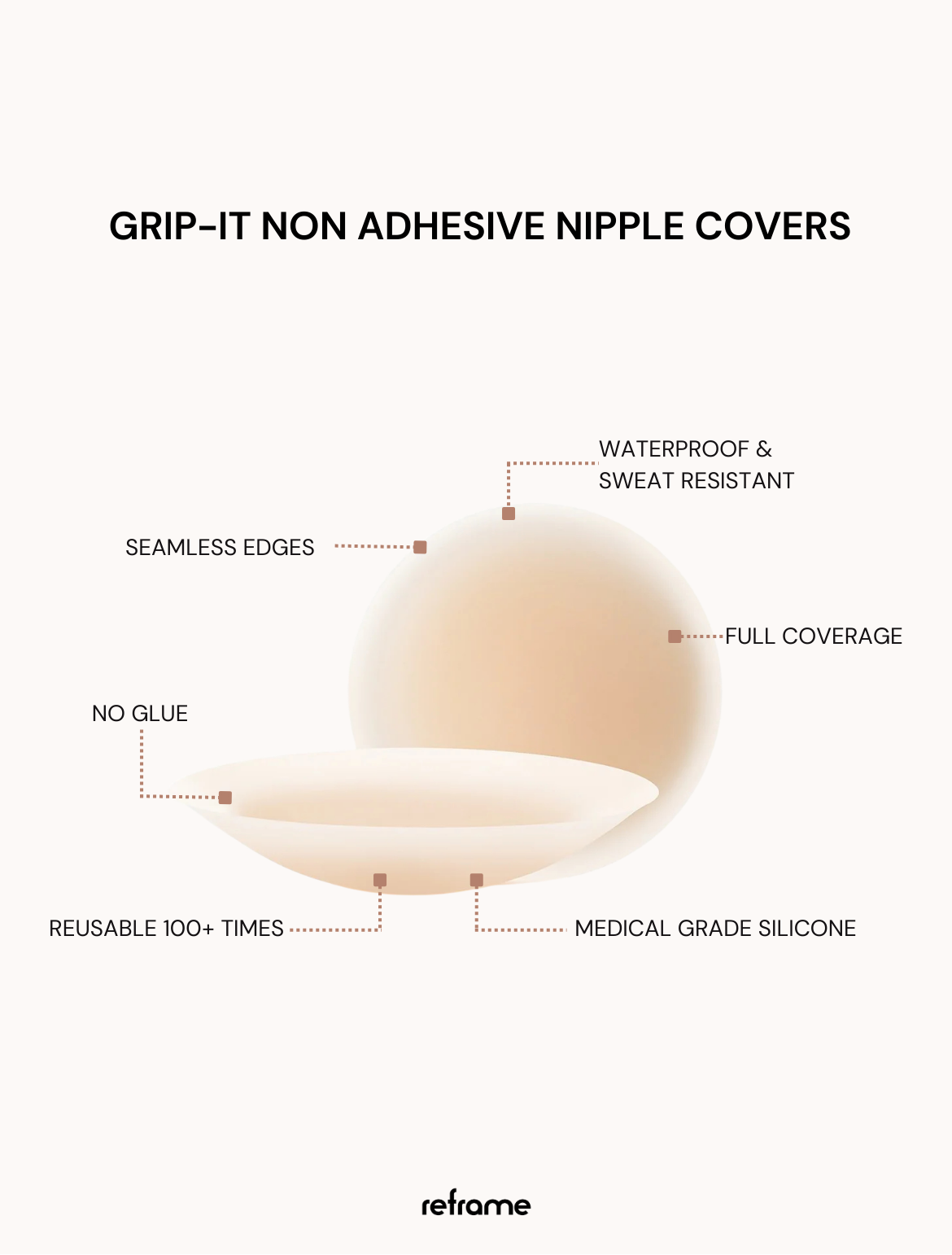 Grip-It No Glue Nipple Covers