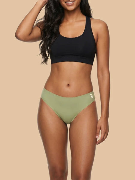 2 Pack - Green Low-waist Seamless Underwear