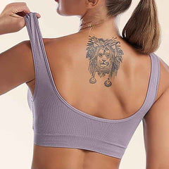 Pack Of 2 Womens Fashion Sports Bra | Seamless, Padded, Non-Wired Gym & Yoga Bra | High Support, Comfortable Everyday Bralette