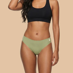 4 Pack - Green Low-waist Seamless Underwear