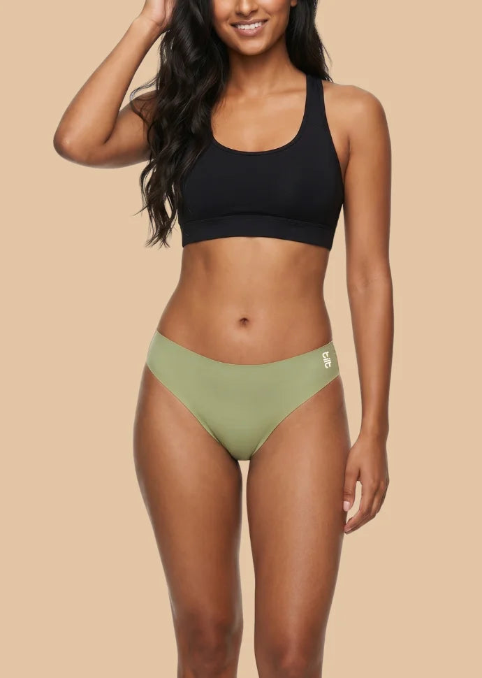 4 Pack - Green Low-waist Seamless Underwear