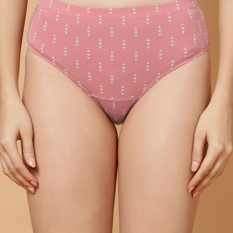 Printed High Rise Cotton Hipsters – Pack of 3