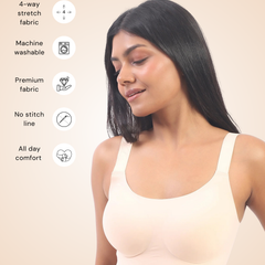Everyday Neutrals Bundle - Vera & Luna Beige Seamless Wirefree Bras