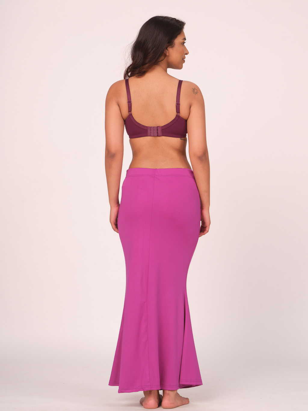 Munns & Mars Polyester Fish-Cut Saree Shapewear