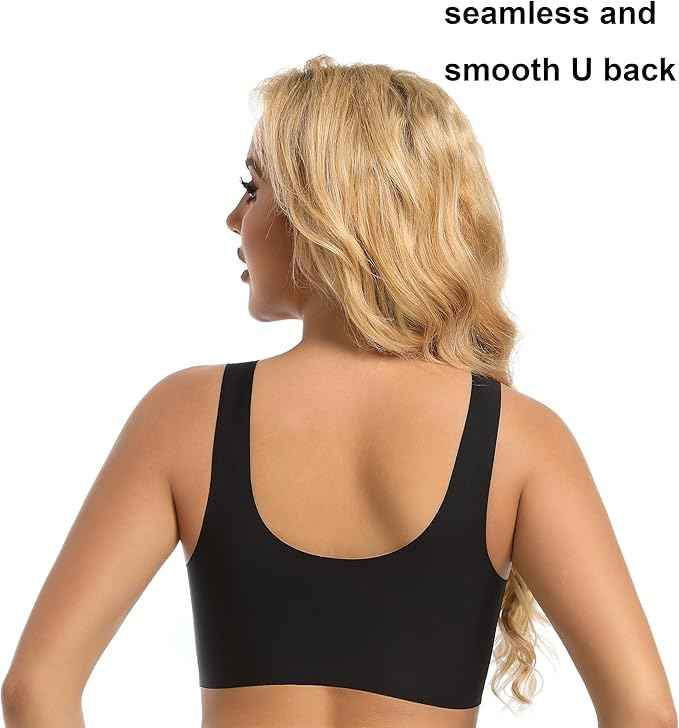 Wireless Bras for Women No Underwire Seamless Soft Everyday Bra Padded Bralette