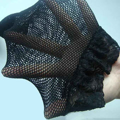 Women's Nylon Blend Elegant Sheer Thigh-High Stockings - Sexy and Durable (Black)