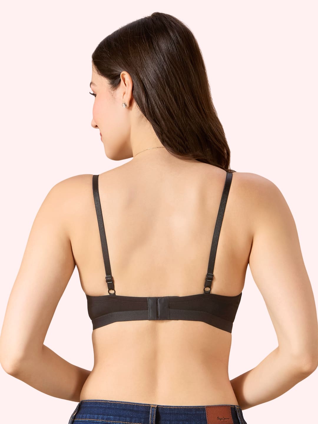 Cove Everyday Cotton Bra – Lightly Padded, Wire-Free, Lace Front, Designer Straps & Full Support Underband