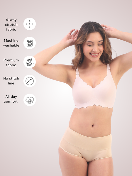 Pretty in Pink Bundle - Bello & Sofia Pink Seamless Wirefree Bras