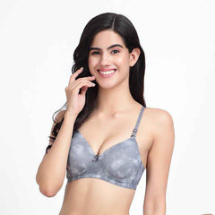 Women Magenta Plus Size Padded Comfortable High Support Big-Cup Bra