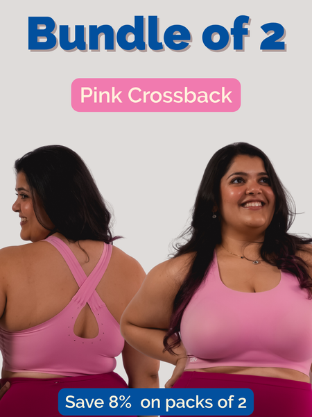 Pink Crossback Bra Bundle of 2 | Tilt Intimates