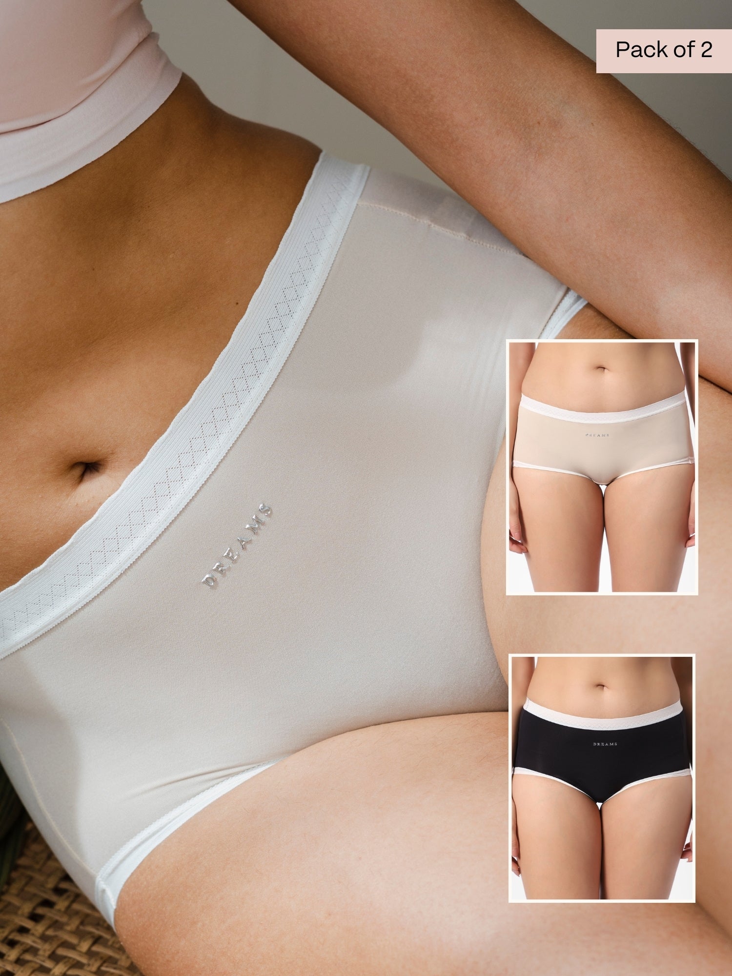 Bundles - Corn Bae Full Coverage Boy Shorts Soft Plant Based Lacy Underwear