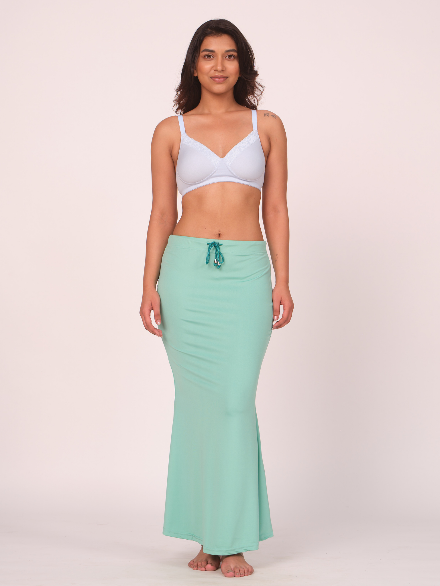 Munns & Mars Polyester Fish-Cut Saree Shapewear