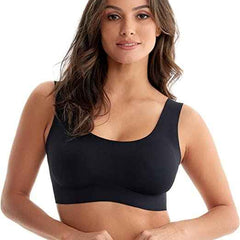 Pullover Wireless Bras for Women, Seamless Full Coverage U Neck No wire T-Shirt Bra
