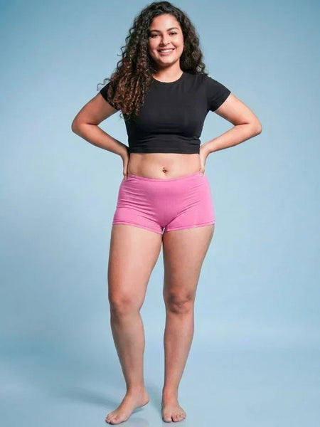 2 Pack - Pink Absorbent Boyshorts