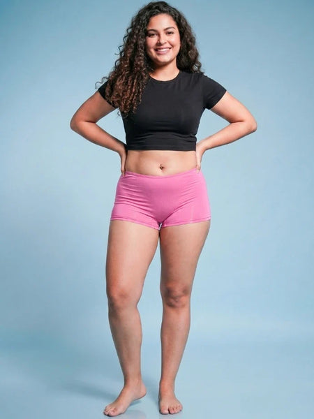 Pink Absorbent Boyshorts