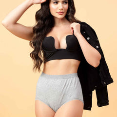 Pack Of 2 Women's Soft Organic Full Coverage High-Rise Stretchable Pregnancy and Maternity Panty