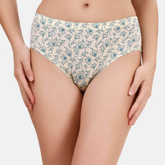 SOIE Woman - High Rise Full Coverage Printed Stretch Cotton Hipster Panty (Pack of 3) - Panty -for Women