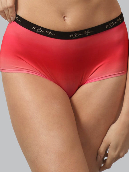 SOIE Woman - High Rise Full Coverage Printed Boyshorts - Panty -for Women