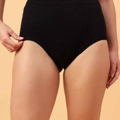 Pack Of 2 Women's Soft Organic Full Coverage High-Rise Stretchable Pregnancy and Maternity Panty