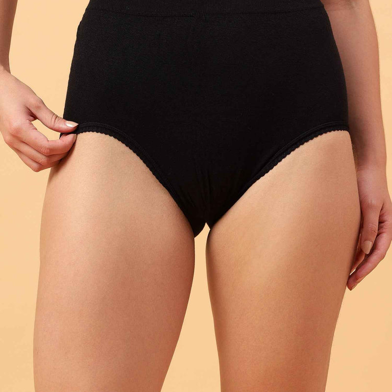 Women's Soft Organic Full Coverage High-Rise Stretchable Pregnancy and Maternity Panty