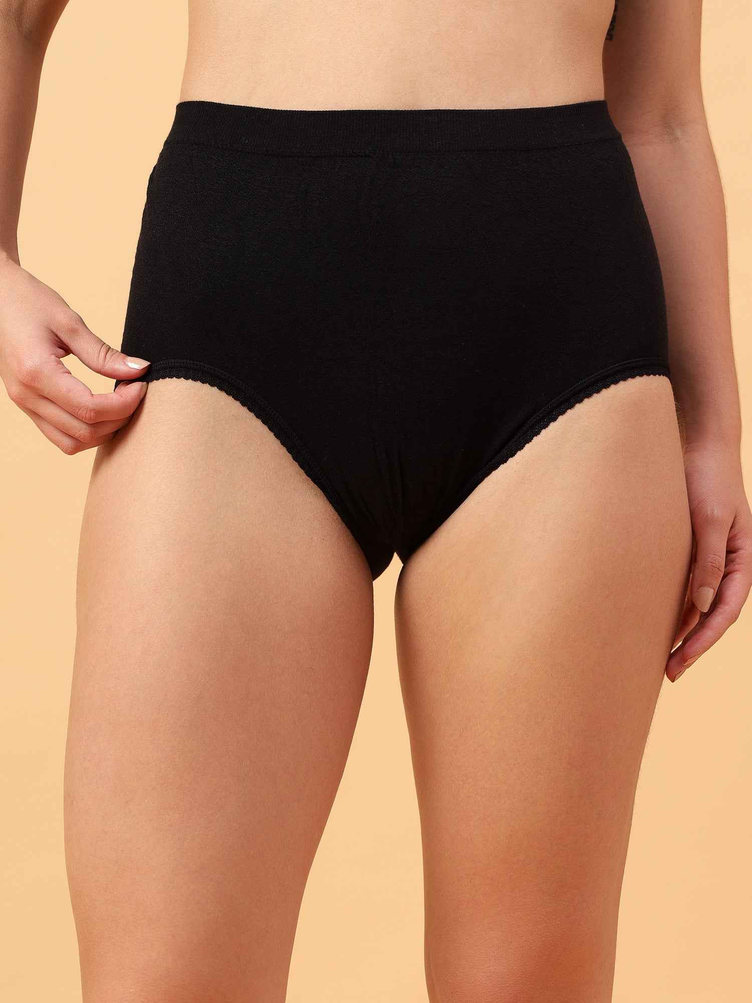 Women's Soft Organic Full Coverage High-Rise Stretchable Pregnancy and Maternity Panty