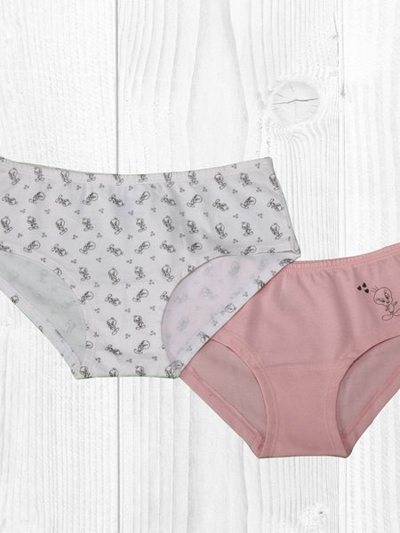 SOIE Woman - Classic Tweety Printed Brief Combo for Girls-(Pack of 2) - -for Women