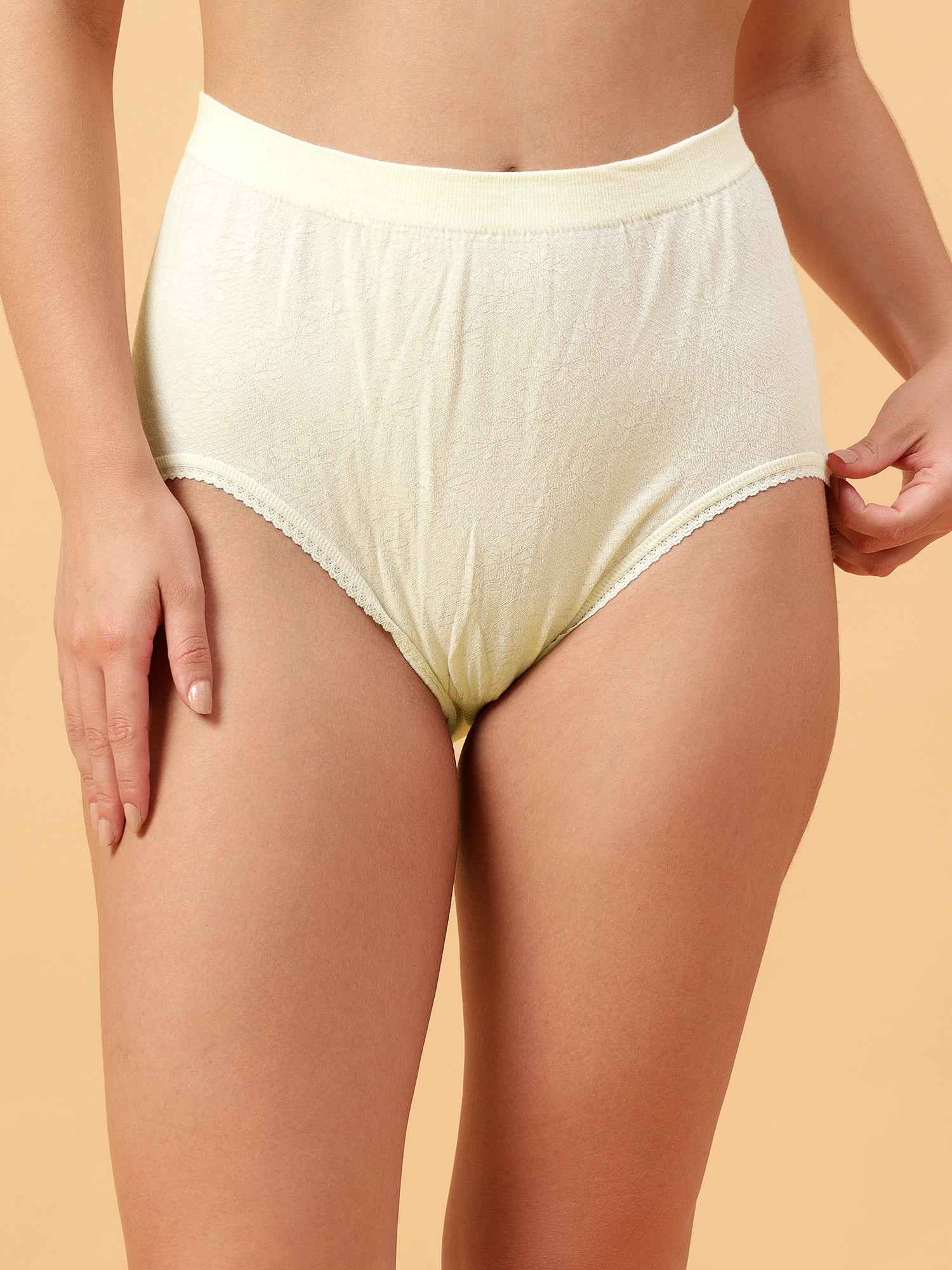 Pack Of 2 Women's Soft Organic Full Coverage High-Rise Stretchable Pregnancy and Maternity Panty
