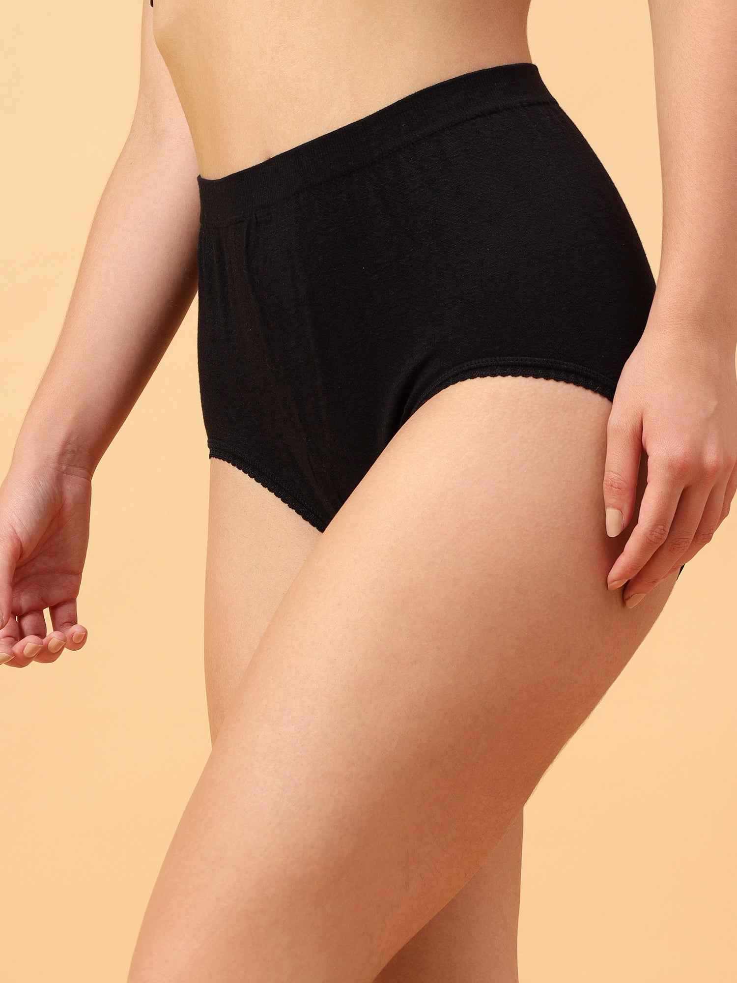 Pack Of 2 Women's Soft Organic Full Coverage High-Rise Stretchable Pregnancy and Maternity Panty