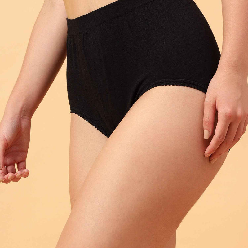 Pack Of 2 Women's Soft Organic Full Coverage High-Rise Stretchable Pregnancy and Maternity Panty