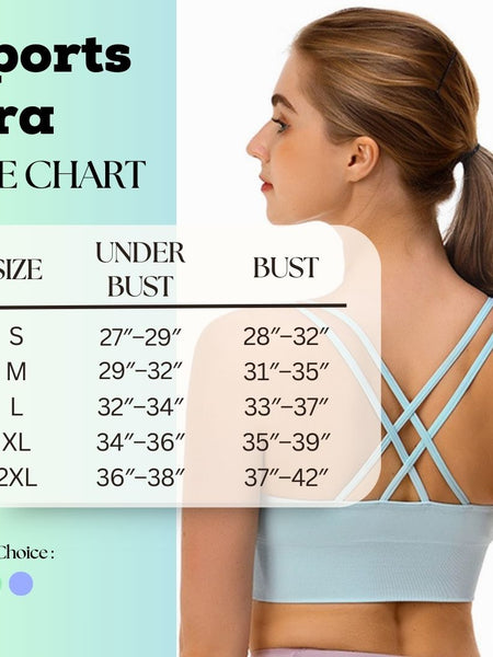 Eternal Sports Bra - Arctic Blue