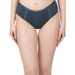 SOIE Woman - High Waist Full Coverage Mesh Panelled Brief - Panty -for Women
