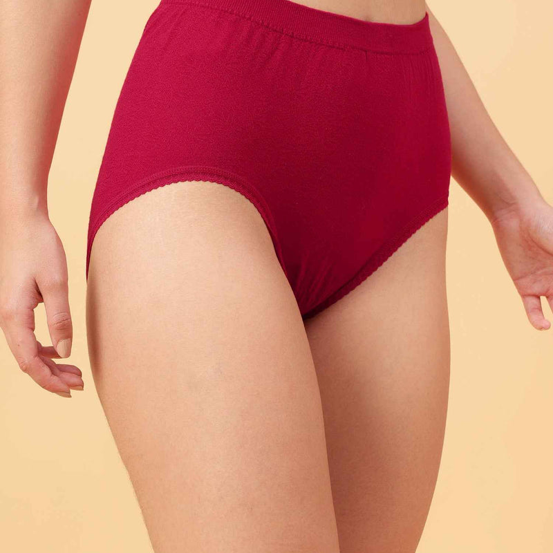Women's Soft Organic Full Coverage High-Rise Stretchable Pregnancy and Maternity Panty