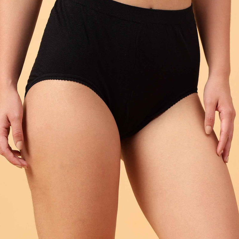 Women's Soft Organic Full Coverage High-Rise Stretchable Pregnancy and Maternity Panty