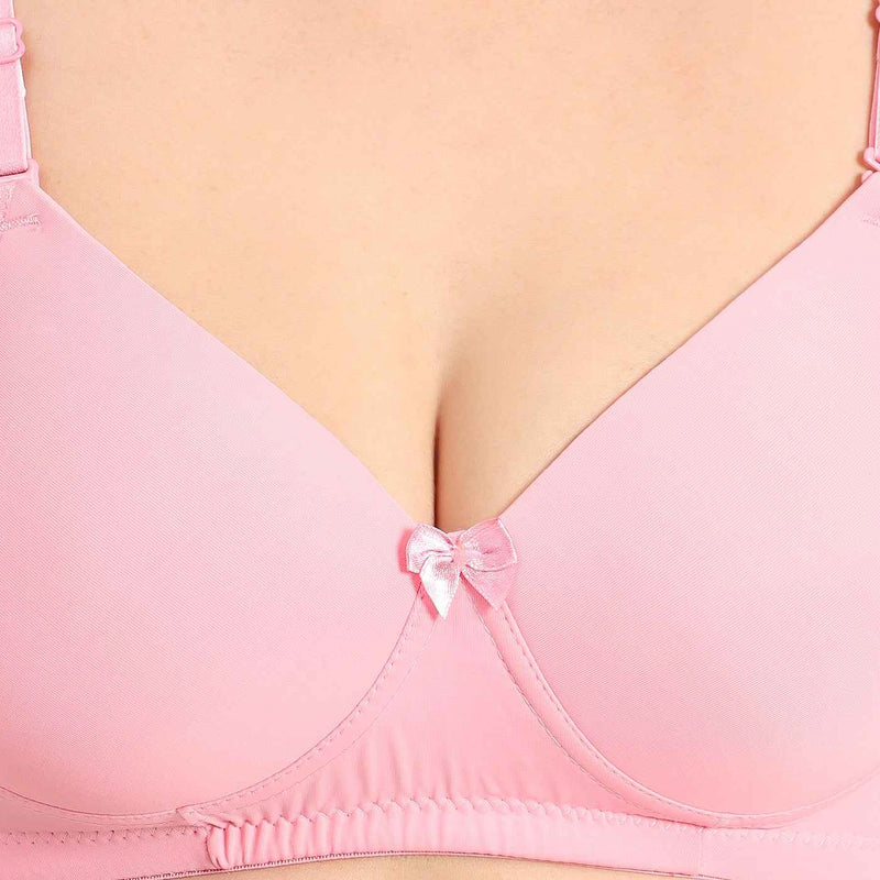 Women Magenta Plus Size Padded Comfortable High Support Big-Cup Bra