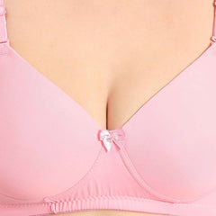 Women Magenta Plus Size Padded Comfortable High Support Big-Cup Bra