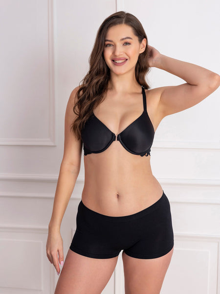 Front Open Padded Underwired T-Shirt Bra
