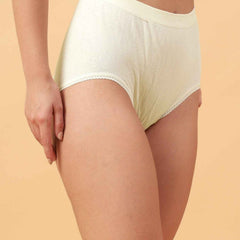 Pack Of 2 Women's Soft Organic Full Coverage High-Rise Stretchable Pregnancy and Maternity Panty