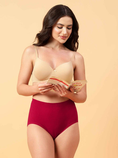 Women's Soft Organic Full Coverage High-Rise Stretchable Pregnancy and Maternity Panty
