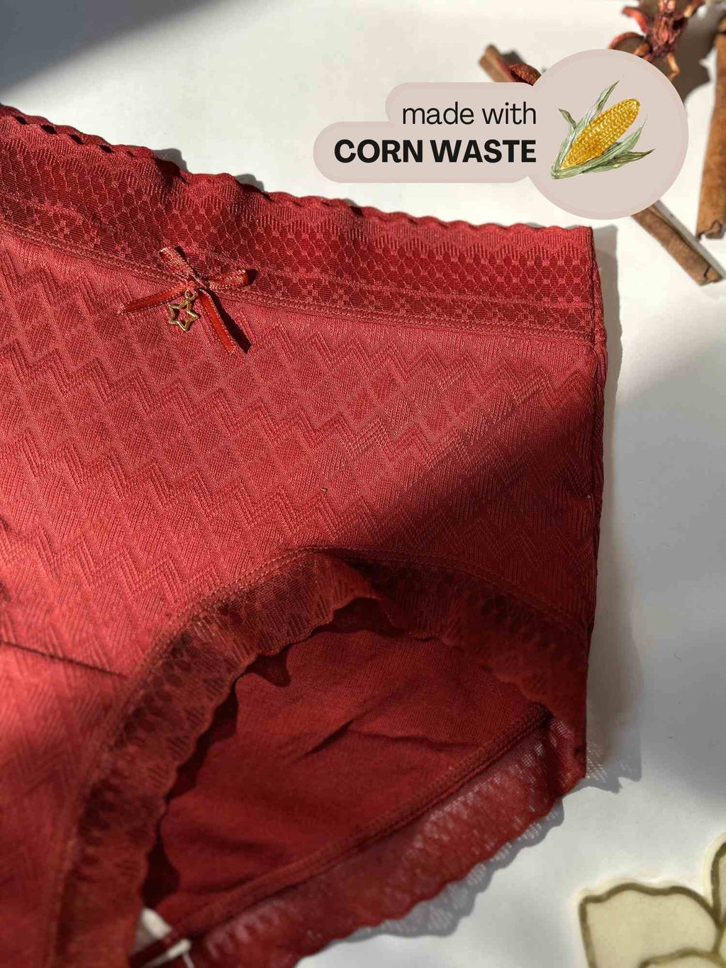 Lacy CornSilk Briefs – Breathes With You. Soft on Skin. Kind to Earth.