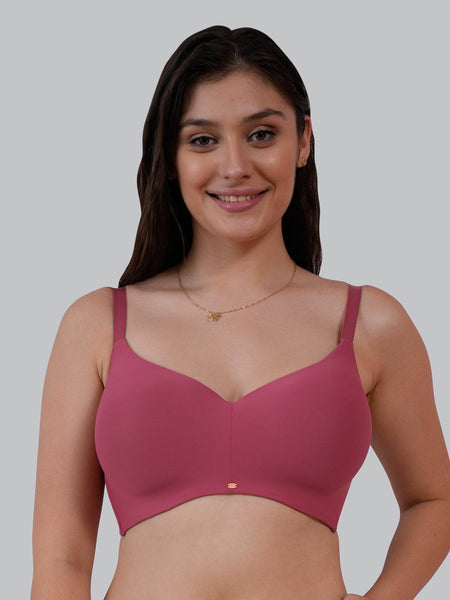 SOIE Woman - Full Coverage Padded Non Wired Ultrasoft Seamless Bra - Bra -for Women